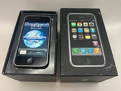 Original Apple IPhone 1 - 1st Generation 2G 8GB 2007 A1203  Boxed W/ Accessories • £495