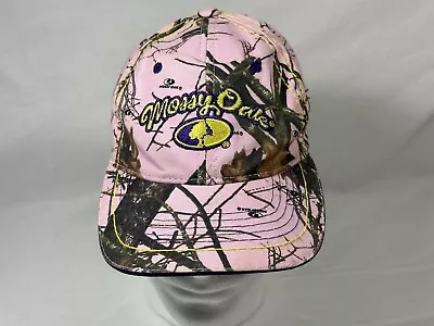 Mossy Oak Hat Ladies Fit Pink Camo Strapback Adjustable Camouflage Baseball Cap • $8.95