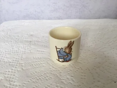 Royal Doulton Bunnykins Egg Cup Bone China Vintage Sleepy Rabbit • £8