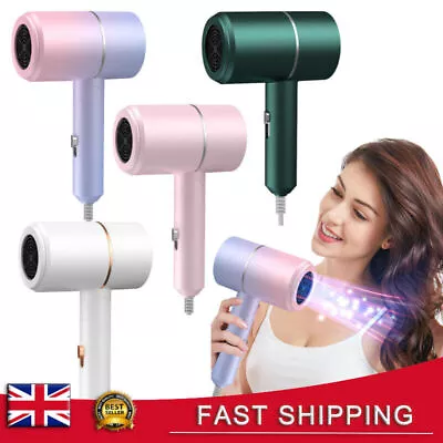 Hair Dryer Professional Household Electric Negative Ionic Hairdryer Foldable UK • £8.49