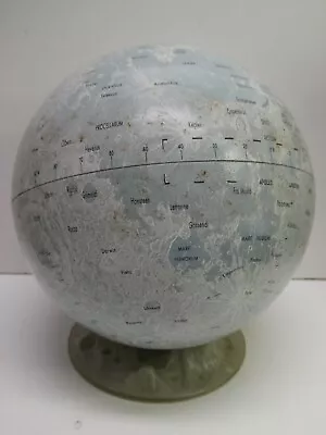 Vintage Repogle Tin Moon Globe On Plastic Crater Base Map Atlas • $83