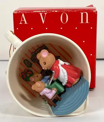 Avon Gift Collection  “Merry Mice Treat”  Light Up Ornament 1980s Original Box • $24.99