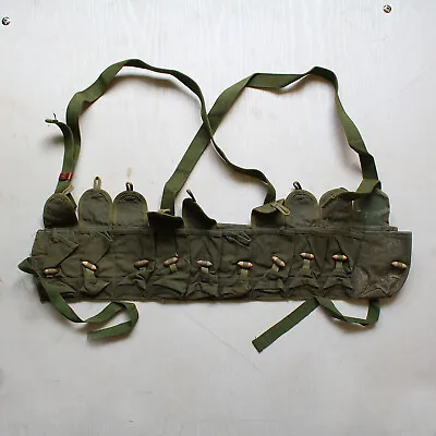 Chinese Surplus Type 56 Semi Chest Rig SKS BANDOLIER Pouches Original Military • $7.99