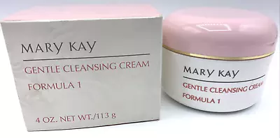 Mary Kay Gentle Cleansing Cream Formula 1 NEW 4 Oz #1057 Jar Dry Skin NOS • $34.99