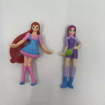 Winx Club Mcdonalds Happy Meal Bloom Fairy Toy & Viacom Pink Hair Doll Figure 3  • $12.99