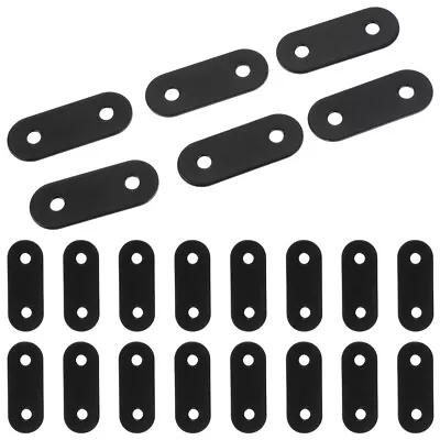  20 Pcs Metal Plate With Holes Stainless Steel Corner Code Furniture • £10.19