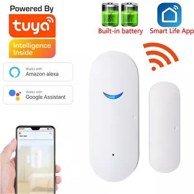 WiFi Smart Door Window Sensor Detector Real-time Safe Burglar Alarm Alexa Google • $10.89