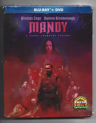 Mandy (Blu-ray / DVD ) Steelbook NEW Nicolas Cage • $30