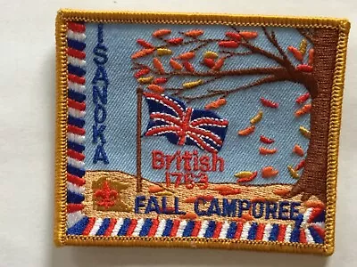 1986 Viking Council Isanoka District Fall Camporee Pocket Patch British 1763 • $4.75