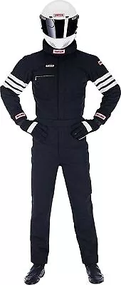 SIMPSON Racing 0402411 Gabardine X-Large Black Nomex 2-Layer Driving Suit • $424.12