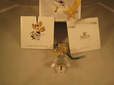 $125 • Buy Swarovski Faceted Crystal/Gold-Tone Annual Ed.  Holiday Angel  1998 MIB