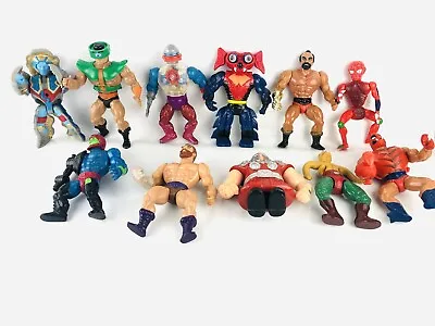 Vintage Mattel He-Man Masters Of The Universe 1980's Figures - LOT OF 11 • $59.99