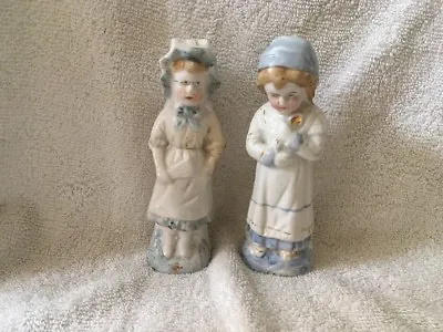 £12.50 • Buy Pair Of Vintage German Porcelain Girl Figures / Fairings