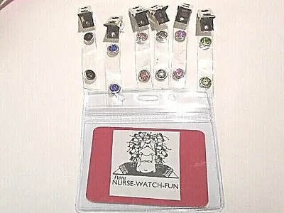 £2.50 • Buy Metal Clip Plastic ID Photo Holder Conference Meeting Glitter Poppers 15 Colours