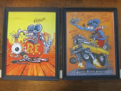 $19.99 • Buy TWO FRAMED Hot ROD, R F  BOBBERS  PRINTS Check It Out