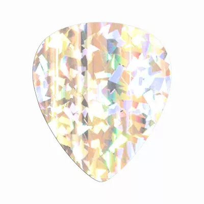 Pick Sticker - Custom Guitar Pick Shape Decal - Choose Chrome Color And Size • $4.30