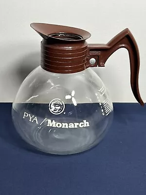 Vintage PYA Monarch Glass Carafe Commercial Coffee Pot Preowned • $30