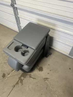 2011-2016 Ford F250 F350 Center Jump Seat / Console Gray Vinyal • $339.99