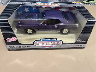 ERTL American Muscle 1970 Plymouth Hemi 'Cuda Plum Crazy 1:18  • $70