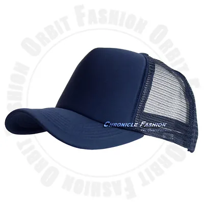 Foam Trucker Hat Mesh Back Baseball Cap Snapback Adjustable Plain Solid Men Hats • $7.95
