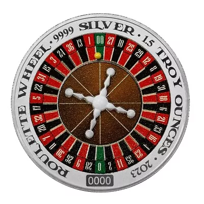 $199 • Buy 2023 Roulette Wheel Spinning 1.5oz Silver Proof Coin