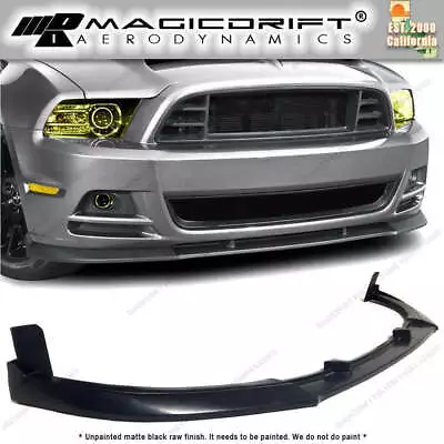 13-14 Ford Mustang V6 Base - GT500 Style Urethane Front Bumper Chin Lip Spoiler • $112.48