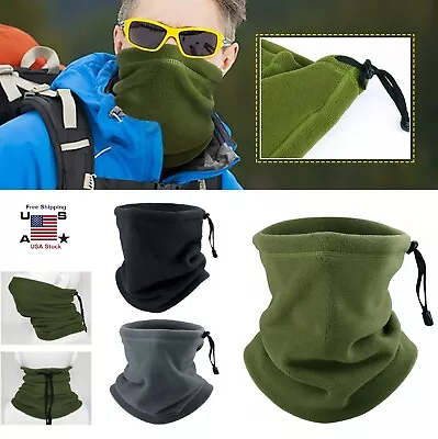 Winter Warm Fleece Neck Gaiter Tube Scarf Fleece Bandana Ski Face Mask Men Women • $7.99