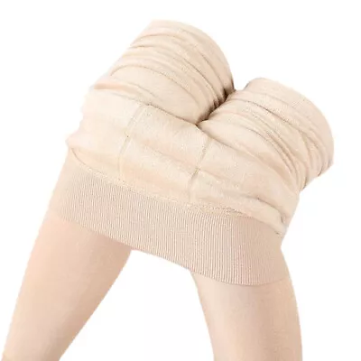 Women Winter Thick Warm Fleece Lined Thermal Stretchy Leggings Pants BG • $13.15