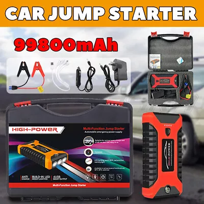$48.99 • Buy 99800mAh Portable Car Jump Starter Power Bank Pack Battery Charger Booster 12V~