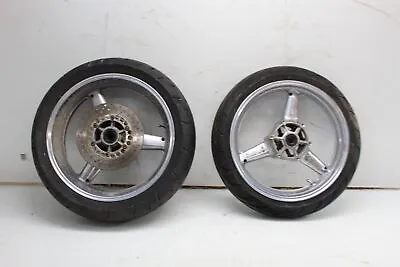 00-01 Yamaha Yzf R1 Front Rear Chrome Wheel Rims Straight  • $124.24