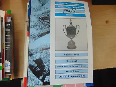 FA Vase Final 88/9 Replay Sudbury Town V Tamworth @ Peterborough United • £1.99