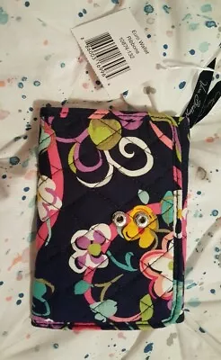 Vera Bradley NWT Ribbons Blue Floral Euro Wristlet  • $30