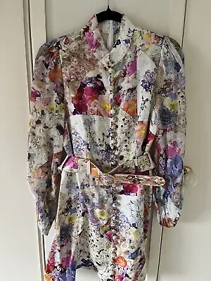 Zimmermann Prima Belted Mini Dress Size 2 • $399