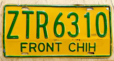 Front Chih Chihuahua  Mexico Mexican License Plate   Ztr 6310   • $19.99