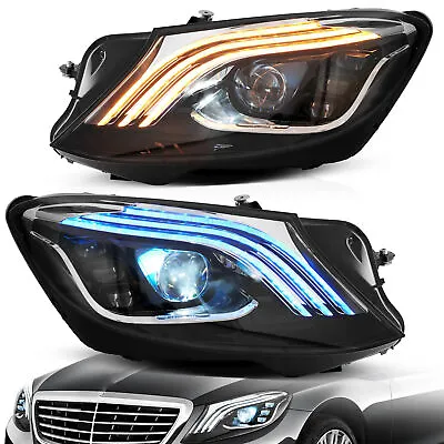 VLAND LED Headlights For Mercedez Benz S-Class 2014-2017 W/DRL Startup Animation • $759.99