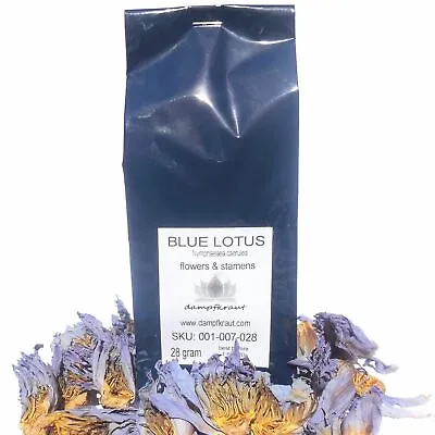 $20.50 • Buy 28 Gram Blue Lotus Flowers And Sourced (Nymphaea Caerulea) Dried Slowly
