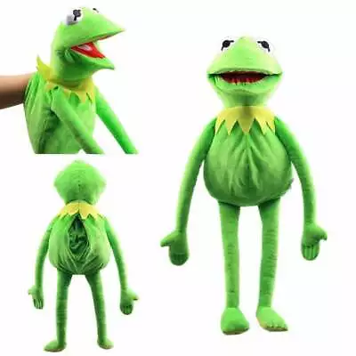 New 22  Kermit The Frog Hand Puppet Soft Plush Stuffed Doll Toy Kids Gift Toy • $23.65