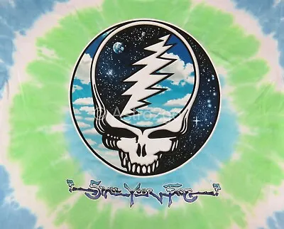 STEAL YOUR SKY & SPACE TIE DYE-Liquid Blue Grateful Dead Space Face Tshirt M-5XL • $25