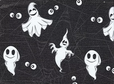 Spooky Ghost Halloween Vinyl Tablecloth Party Supplies Plastic 52 X 70 Inches • $10