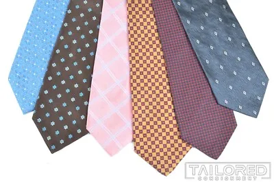 Lot Of 6 - Thomas Pink Pal Zileri Alan Flusser Mens Silk Luxury Tie Ties • $45