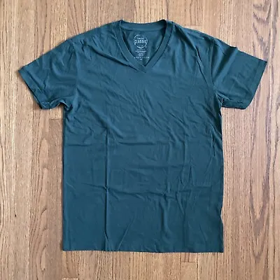 $13.86 • Buy True Classic Premium Quality * V NECK * Tee T Shirt FOREST GREEN Men's MEDIUM M