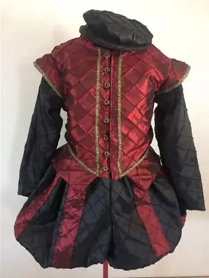 Mens Elizabethan Renaissance Shakespeare Doublet Slops/Breeches Hat S-XL • $145