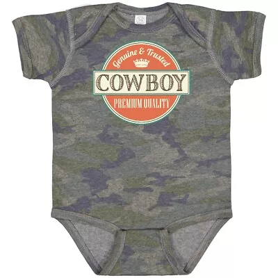 Inktastic Cowboy Vintage Logo Baby Bodysuit Western West Wild Occupations Mens • $19.99