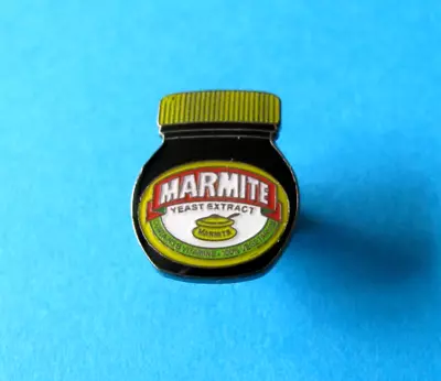 MARMITE Advertising Jar Pin Badge. Love It Or Hate It ! • £2.50