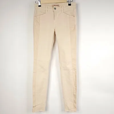 J Brand Womens Jeans 26 Beige Skinny Mid Rise Denim Pants Stretch Kinsey  • $21.99
