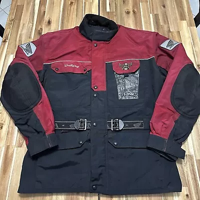Honda Goldwing Jacket Mens Large Black Red Intersport Fashion West Motorcycle • $109.95