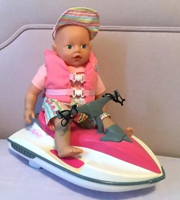 My Little Baby Born Water Fun Jet Ski Jetski Doll Bundle Lot Rare Zapf Creation • £18.75