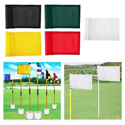 £7.01 • Buy Golf Flag With Tube Insrted Putting Green Flag Marker For Yard Course Flag