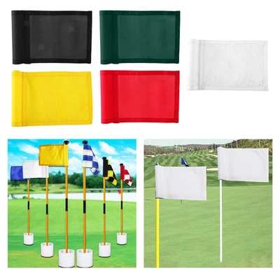 £7.01 • Buy Golf Flag With Tube Insrted Putting Green Flag Marker For Yard Course Flag