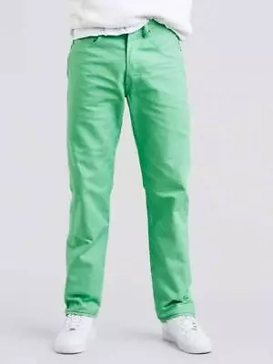 Levis 501 Shrink To Fit Button Fly Jeans Color Aqua Blue 2589 • $50.95